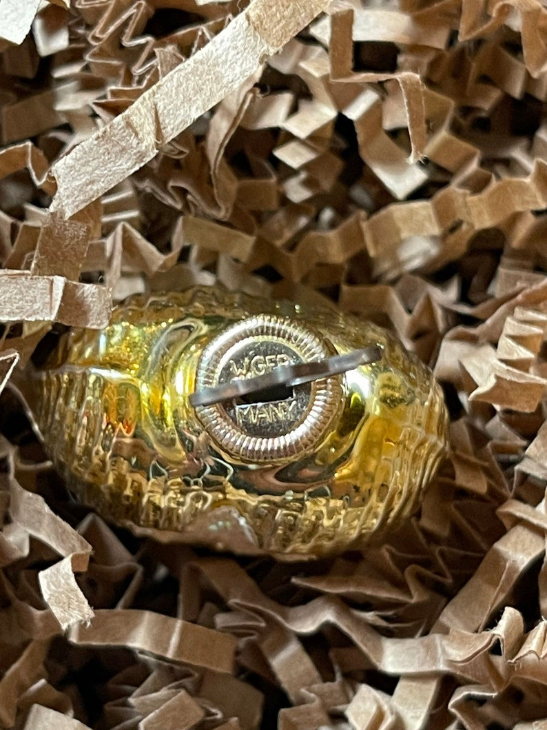 Thumbnail: Vintage Inge-Glas Gold heart with indent star