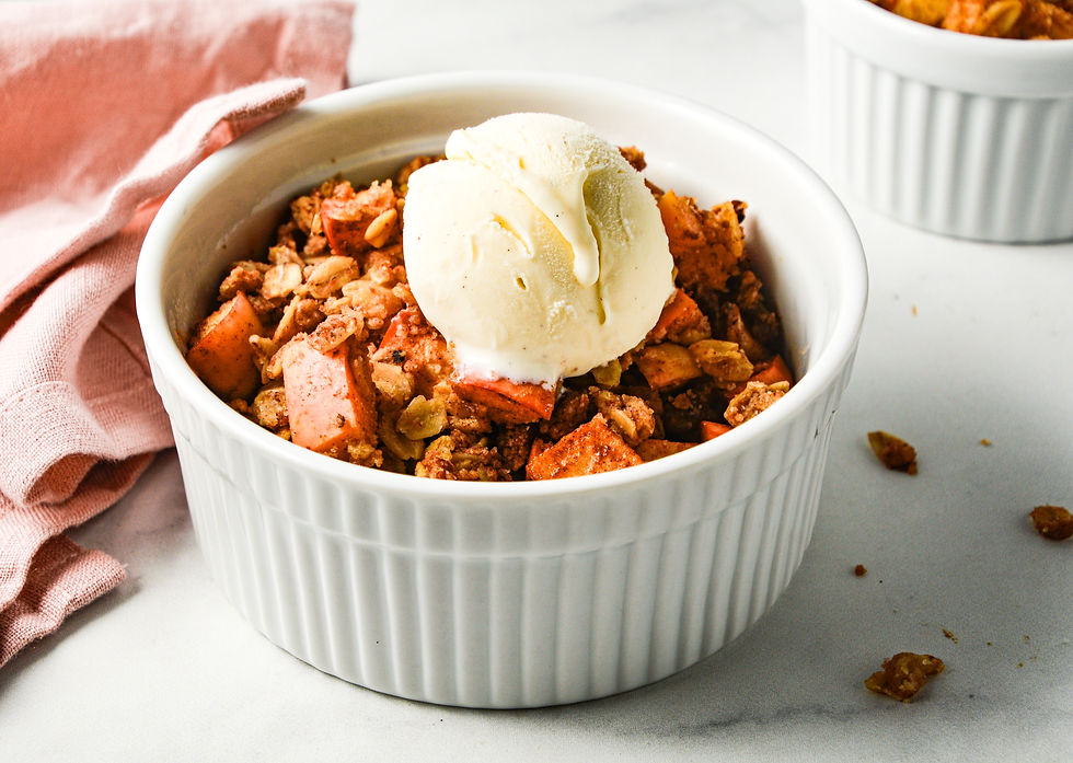 Warm & Golden Mini Apple Crisps