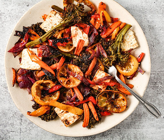 Sheet-Pan Baked Feta With Broccolini, Tomatoes & Lemon
