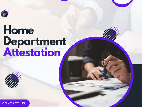 Home Department Attestation