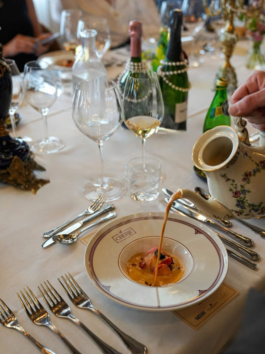 winmaker's dinner på Cahrmante Skostredet Hôtel