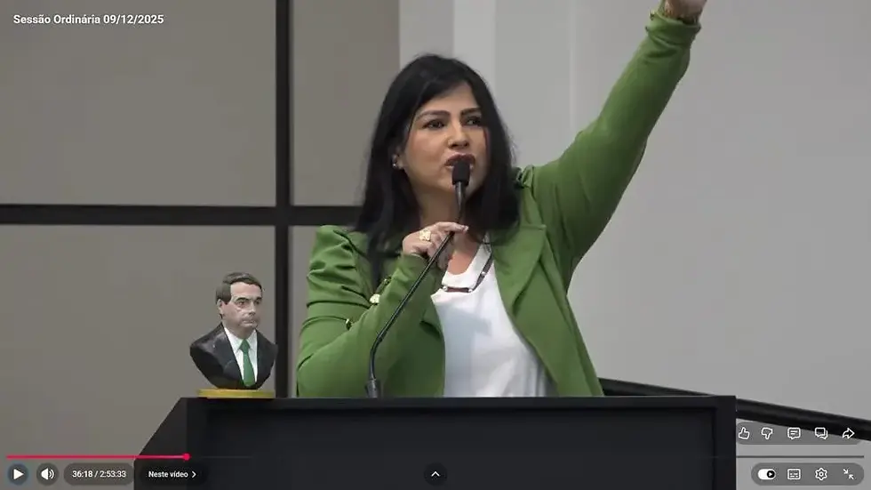 Vereadora Giselli Bianchini, de Maringá, teria feito sinal nazista durante discurso em defesa da ditadura?