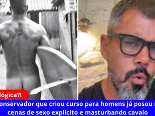 Ator conservador Juliano Cazarré que criou curso para homens já posou nú, fez cenas de sexo explícito e masturbando cavalo