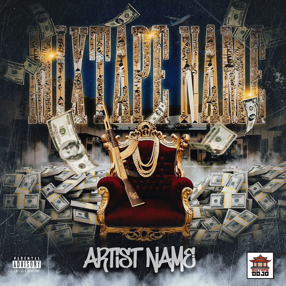 GOLD CROWN MIXTAPE COVER PREMADE