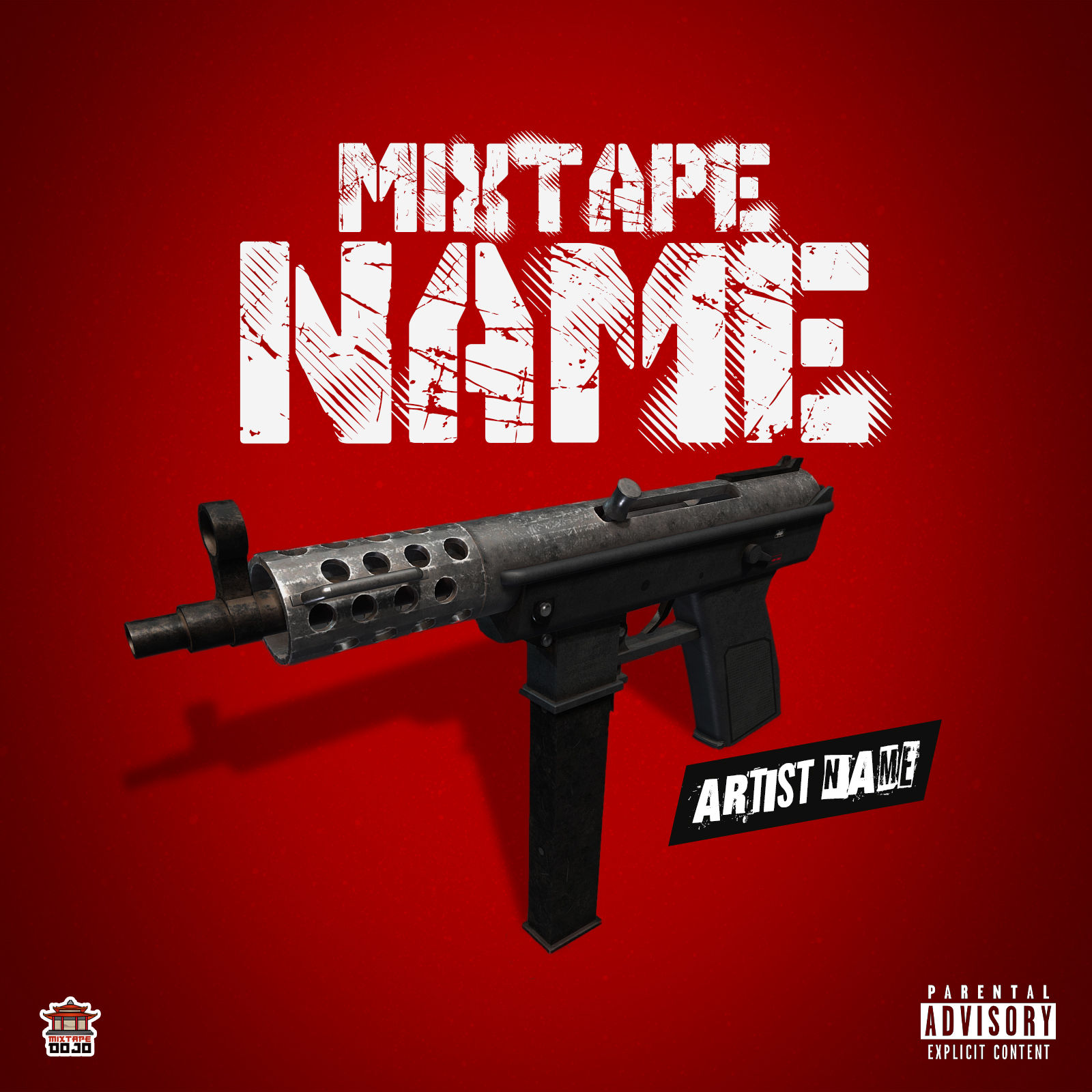 Smoking Draco Premade Mixtape Cover