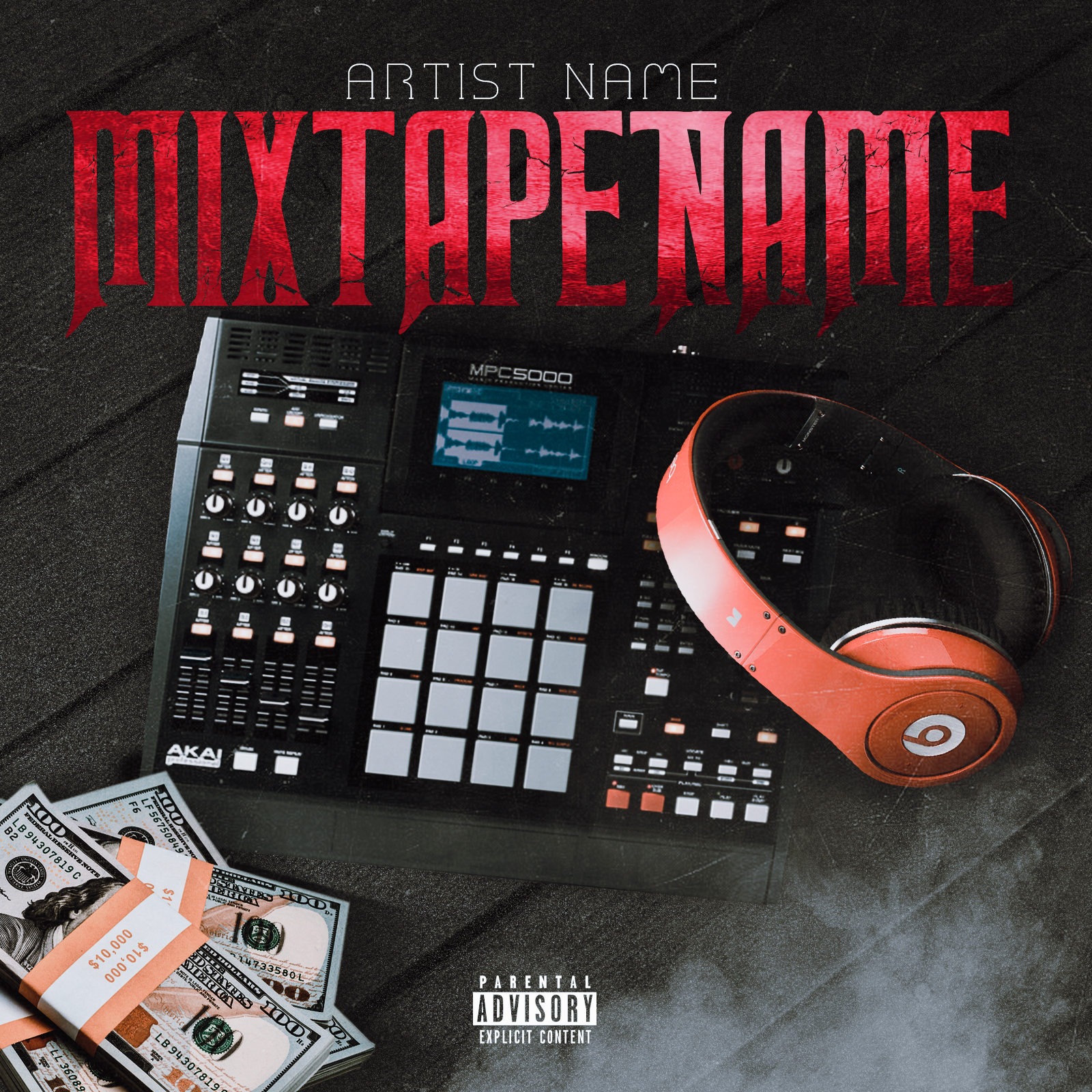 Music Money Premade Mixtape Cover
