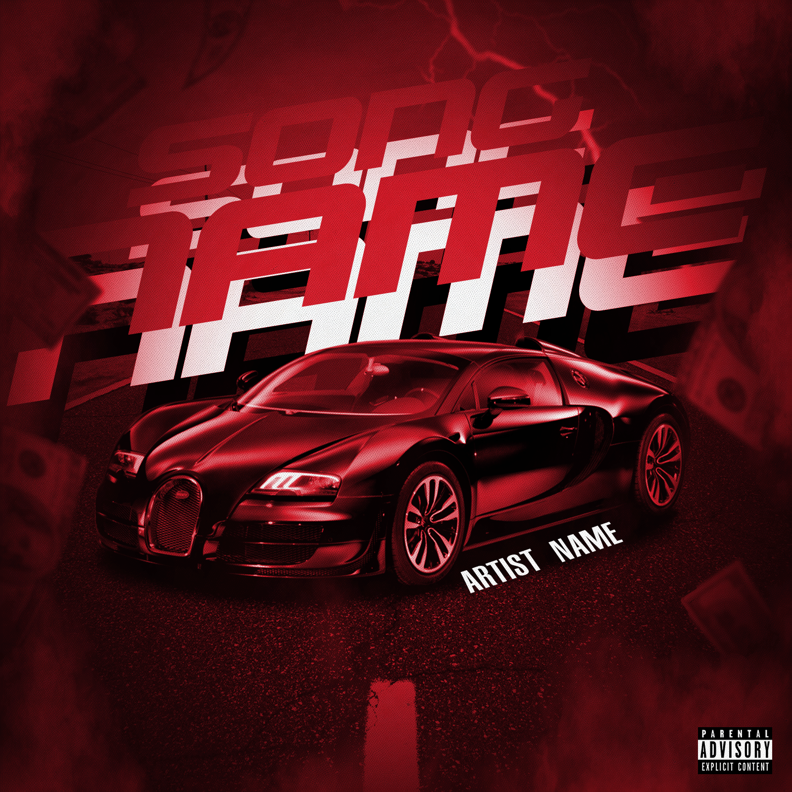 Red Lambo - Premade Cover Art