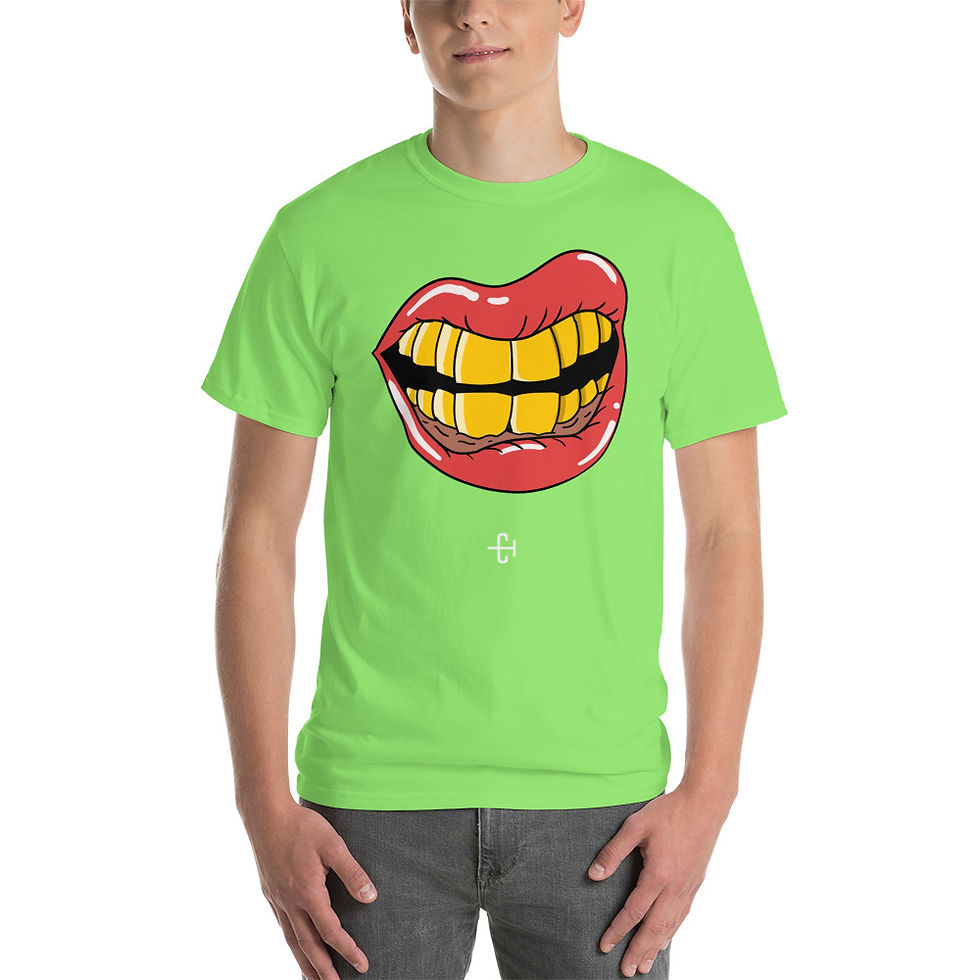 Thumbnail: Lip Gold Grill - Short Sleeve T-Shirt