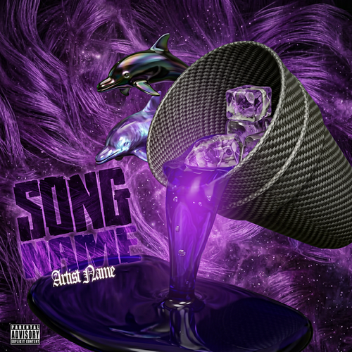 Purple Dolphin - Premade Cover Art | Hungry Blvd