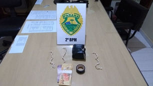 Dupla é capturada pela PM com drogas em Santo Antonio da Platina