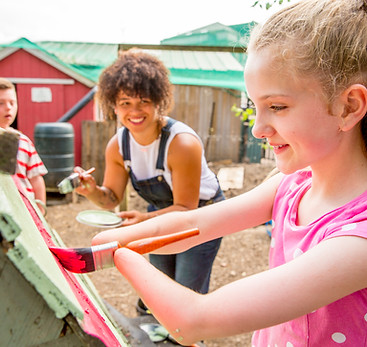 Young Girl Painting
