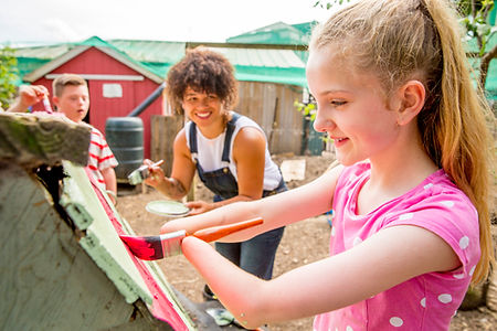 Young Girl Painting
