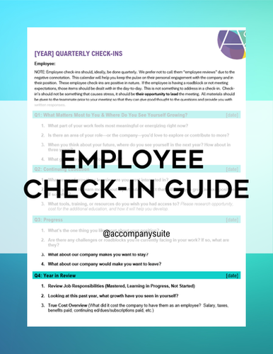 Employee Check-In Guide | Accompany Suite
