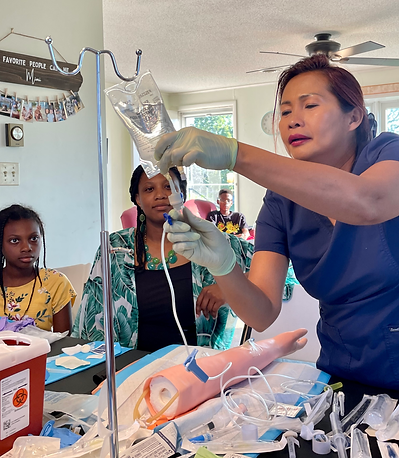 Even homeschool youth learn about IVs