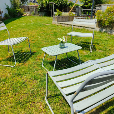 Le jardin de l'hôtel restaurant est au calme.