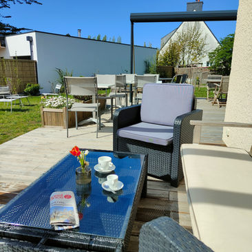 Pause café à Erdeven