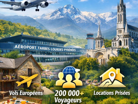 Comment l’aéroport Tarbes‑Lourdes‑Pyrénées favorise la location courte durée à Lourdes et dans les villages alentours