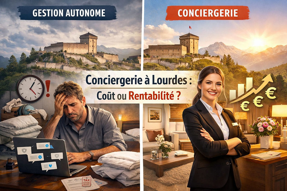 Conciergerie Airbnb à Lourdes : un coût ou un véritable levier de rentabilité ?