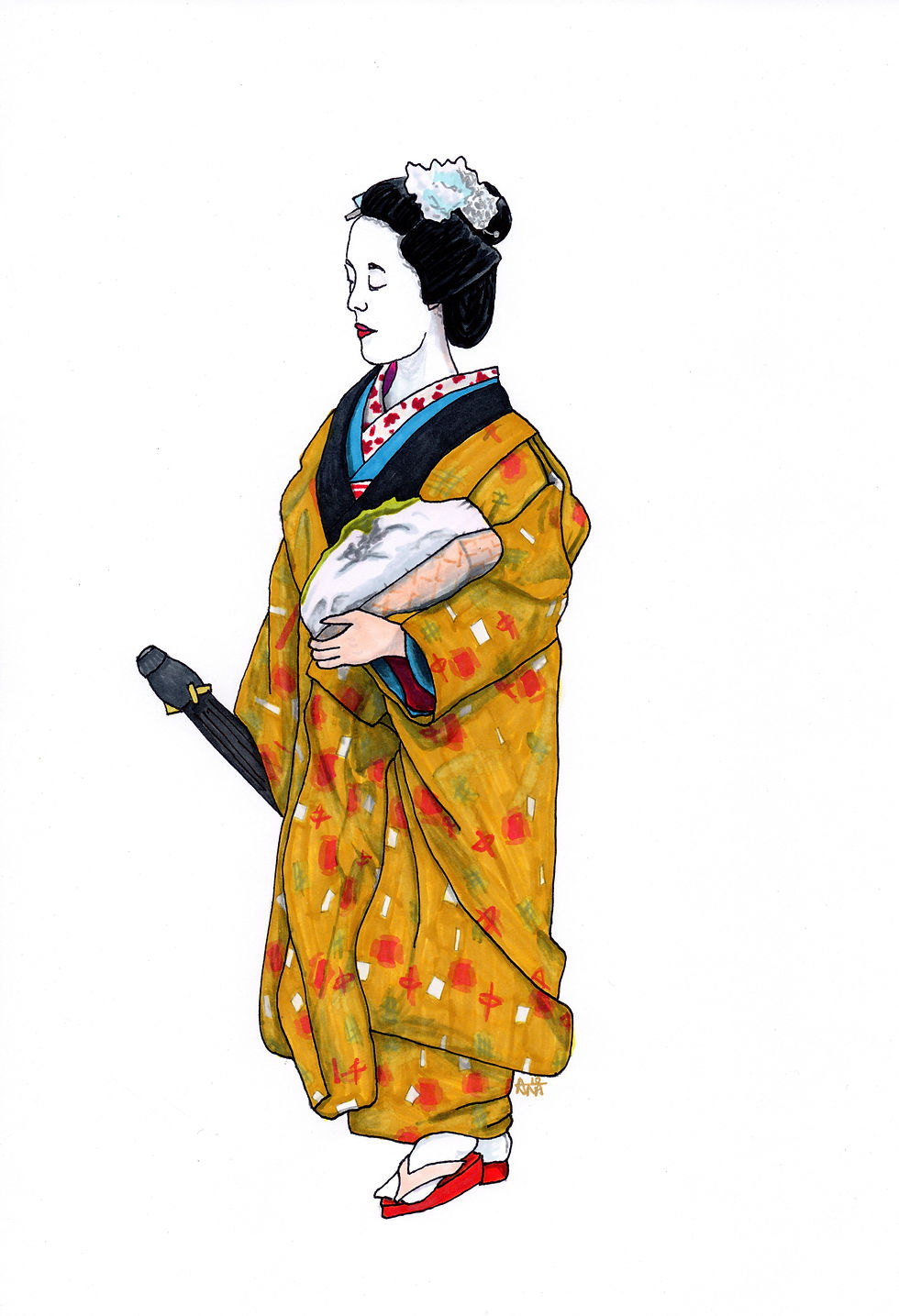Gion Maiko in Yellow.jpg