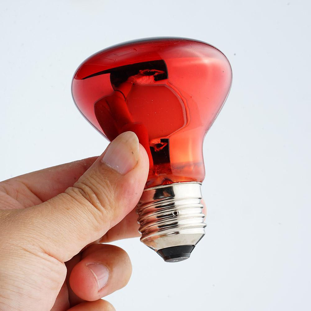 E27 Poultry Heating Bulb 25W-100W Infrared Insulation Heating For Reptiles Plant