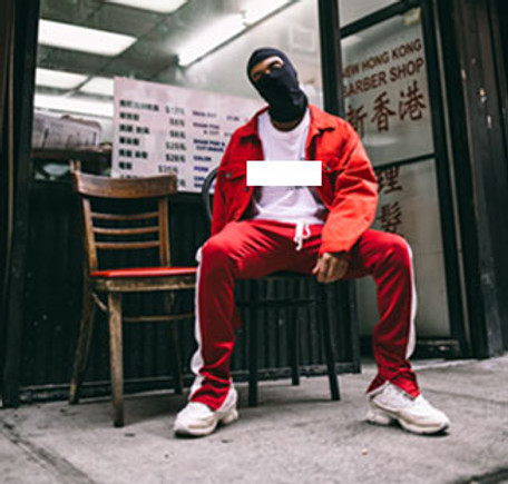 Gang Member in Red Suit