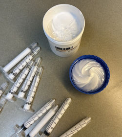 Syringes filled