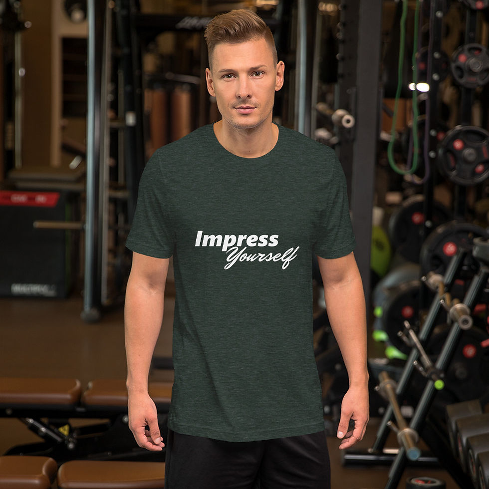 Thumbnail: Impress Yourself Unisex T-shirt - Dark Colors
