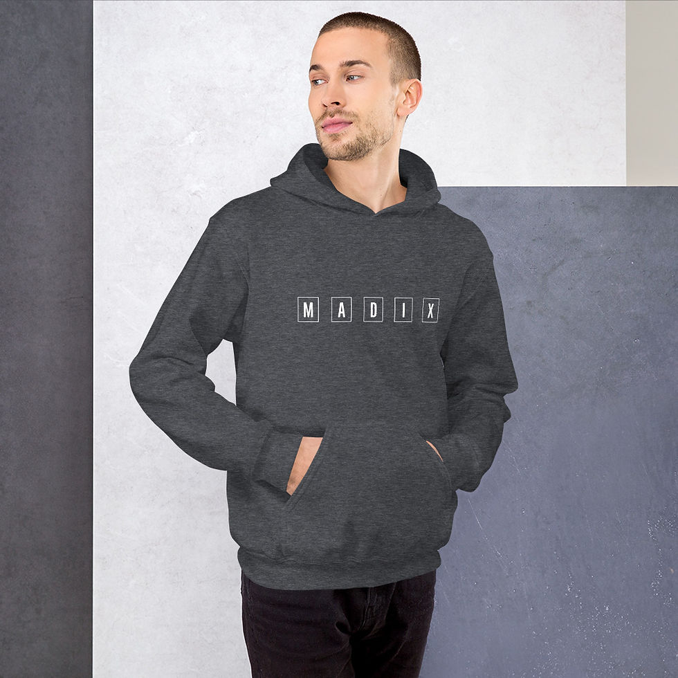 Thumbnail: Madix Logo Center Chest Unisex Hoodie - Dark Colors