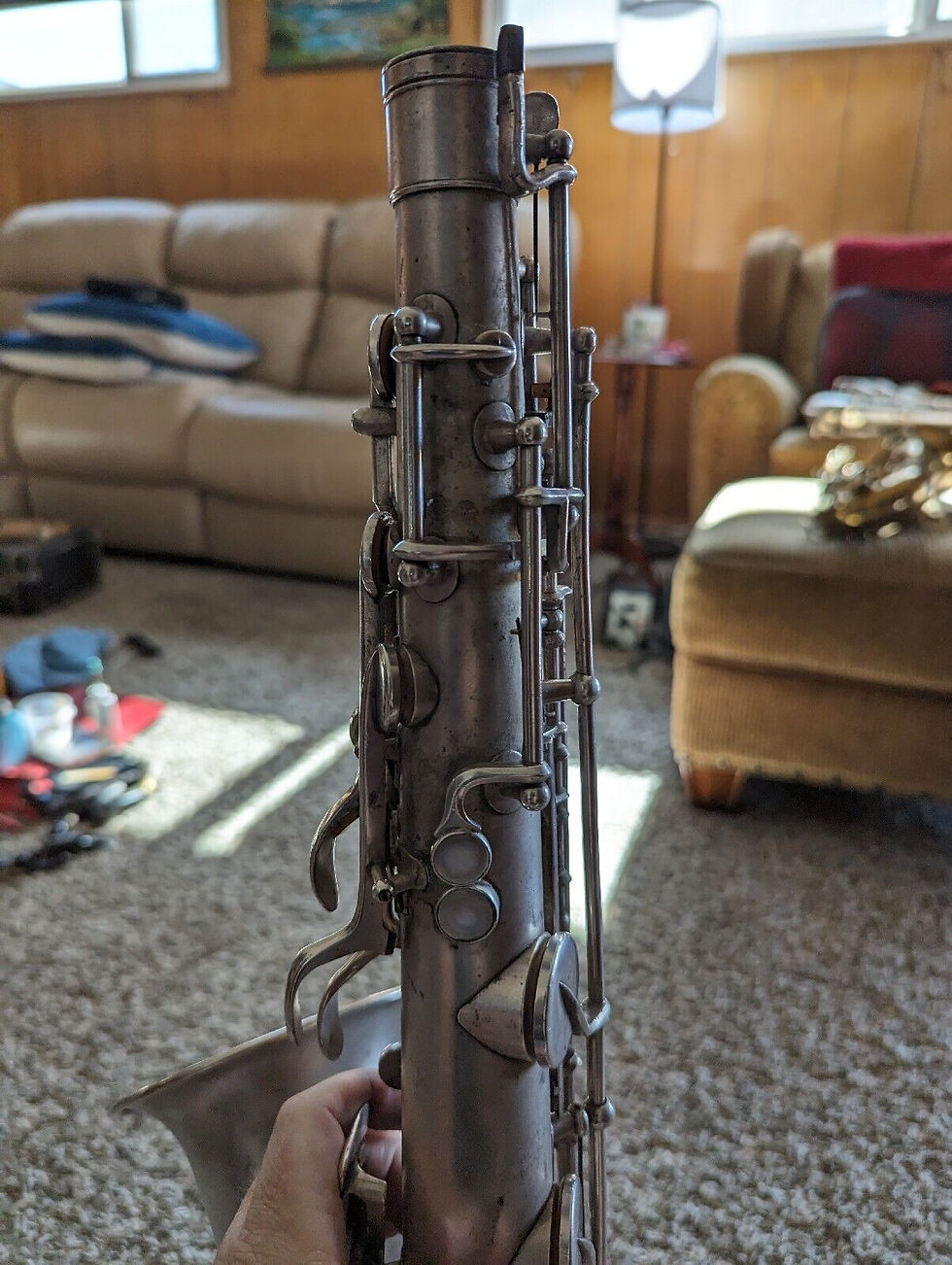 Thumbnail: Martin Handcraft Troubadour Tenor Saxophone Silver Plated