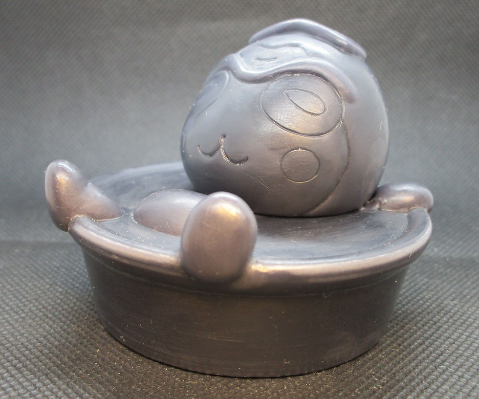 信州渋温泉、ゆるキャラしぶざるくんのソフビ人形用、ワックス原型。