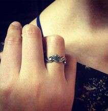 波打つシルバーリング