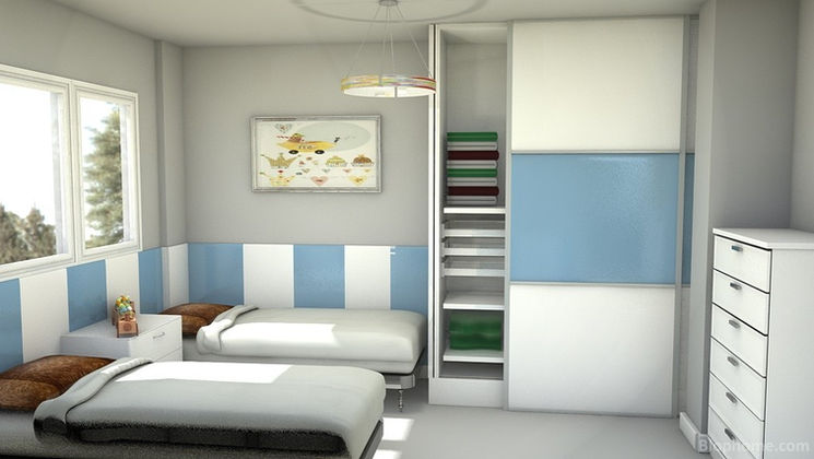 habitación juvenil lacada a medida en Barcelona