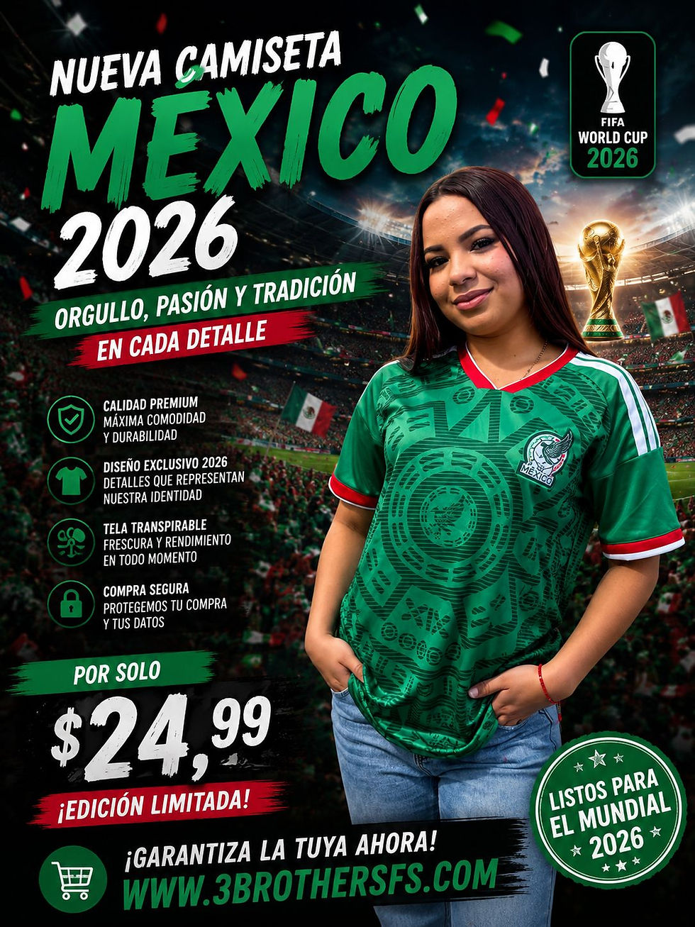 Miniatura: Camisa Verde México 2026