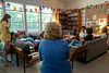 middle school students in a discussion circle