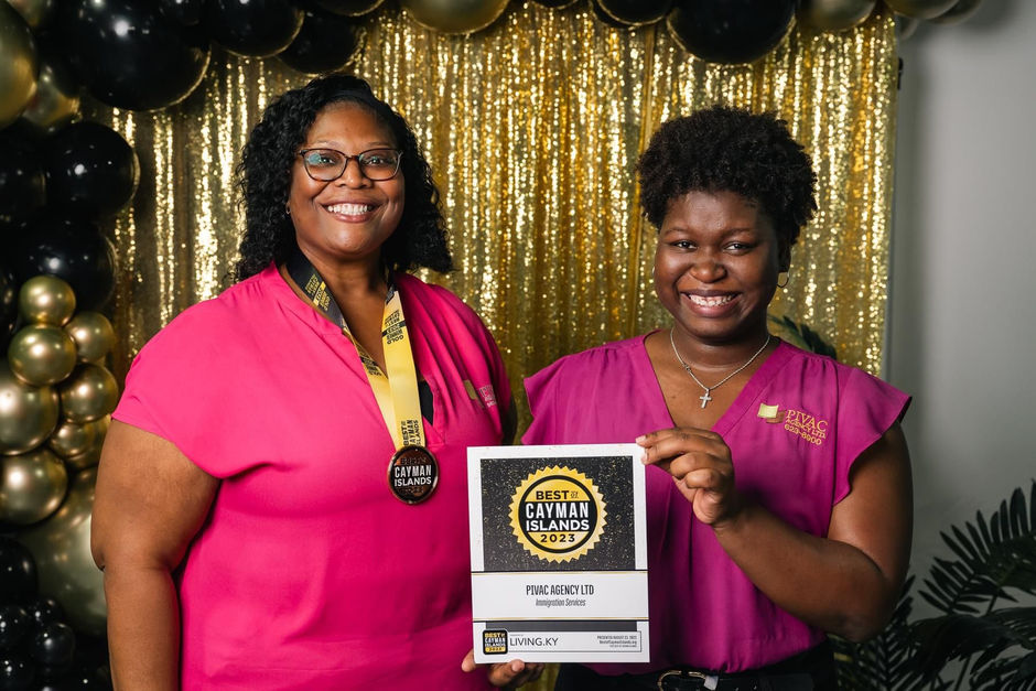 Celebrating Excellence: PIVAC Agency Wins Gold Medal in Best of Cayman Islands Immigration Services