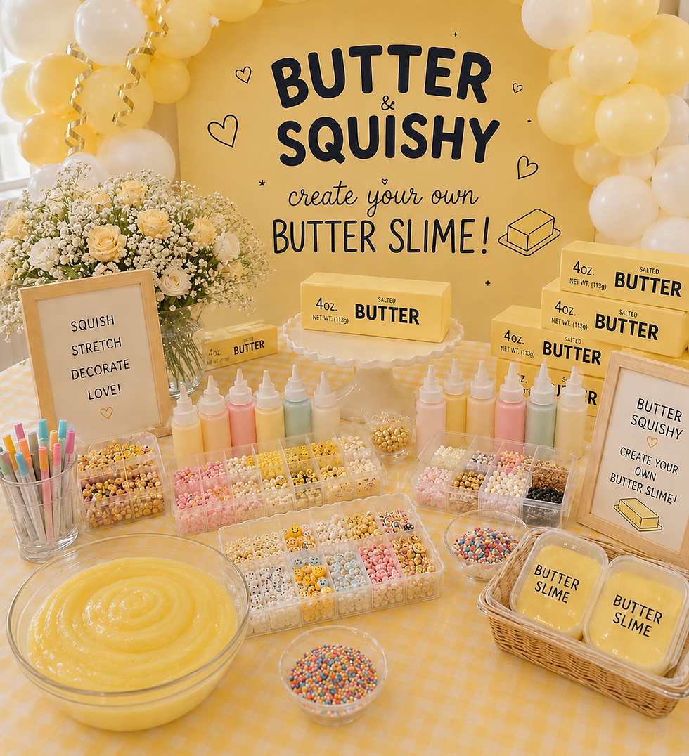 Butter Slime and Squishy