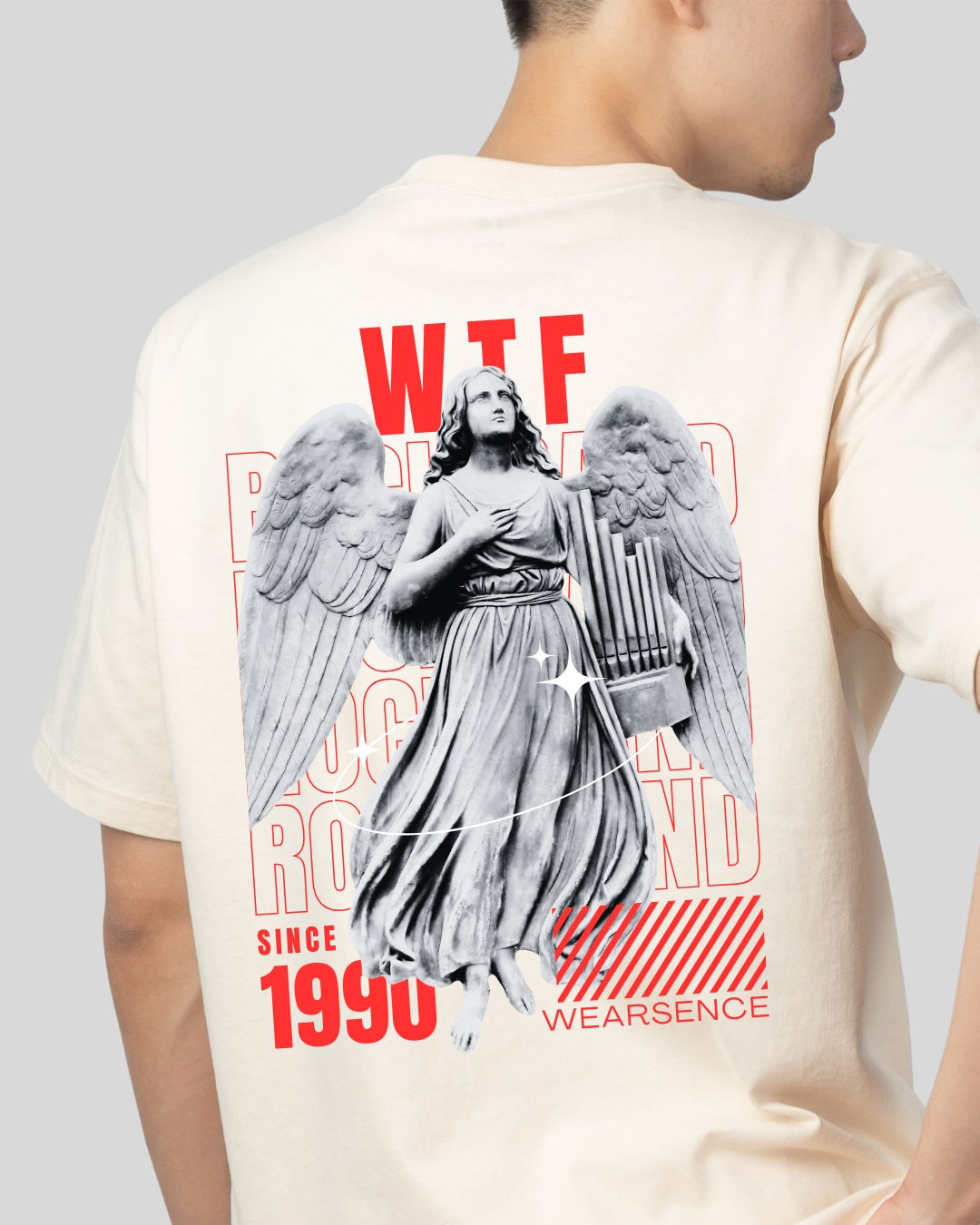 WearSence WTF back Premium Oversized Street Tee