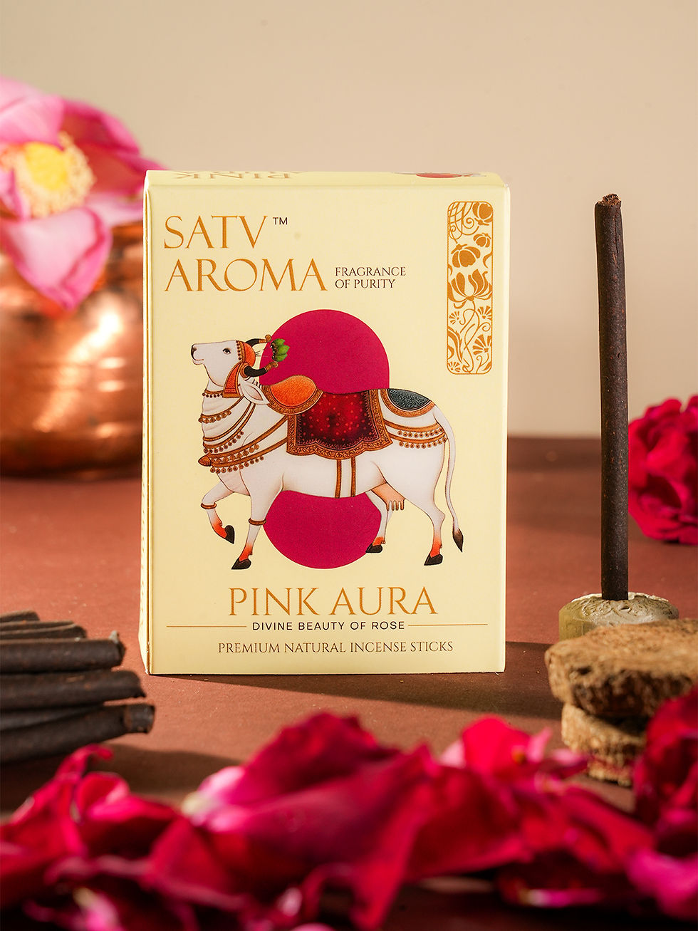 Pink Aura Satv Aroma Dhoop