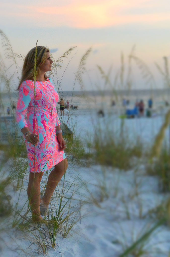 Sunset with Lilly...