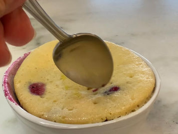 Blueberry Lemon Mug Cake