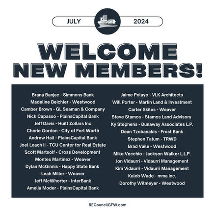 New Member Welcome - July 2024