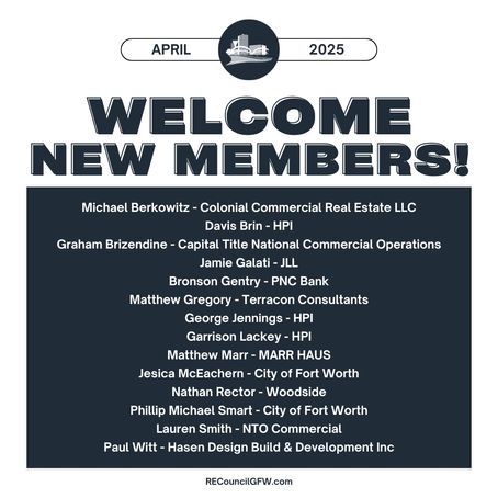 New Member Welcome - April 2025