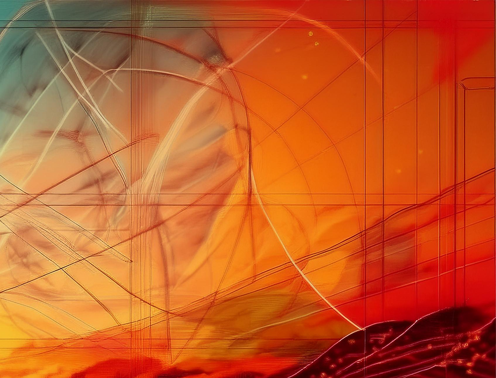 Firefly a few simple tall trees tree on a hill, sketched out like on a blueprint, half ske