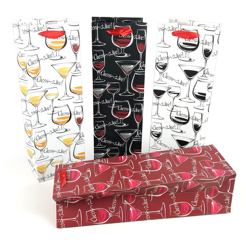 Wine Gift Bags - Cheers