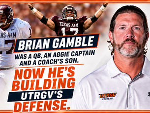 Brian Gamble Was a QB Before Becoming an Aggie Captain. Now He’s Building UTRGV’s Defense.
