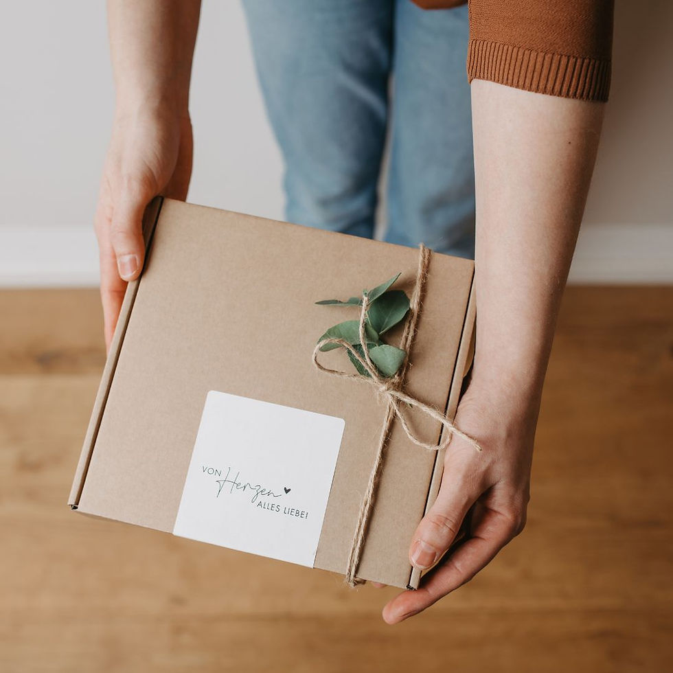 Miniaturbild: nachhaltige Geschenkverpackung für Babydeckenbox von Mafee