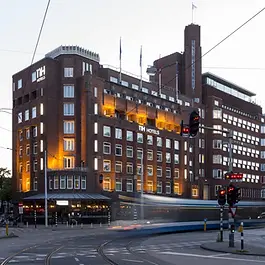 NH Amsterdam Leidseplein features 237 rooms with twin options and 5 meeting rooms — a centrally located 4-star hotel ideal for MICE and group bookings via Holland DMC Partners.
