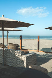 Beachclub Far Out - indoor dining area