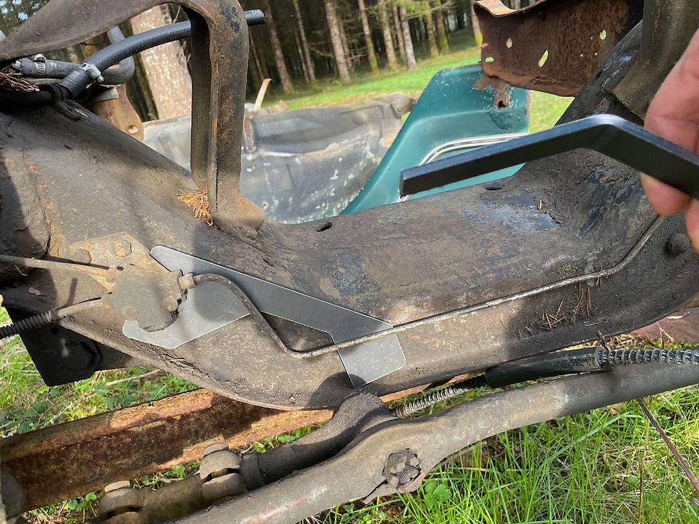 Thumbnail: Weld in Engine Crossmember Formed Plate for 2wd to SD 4wd Conversions CMW1