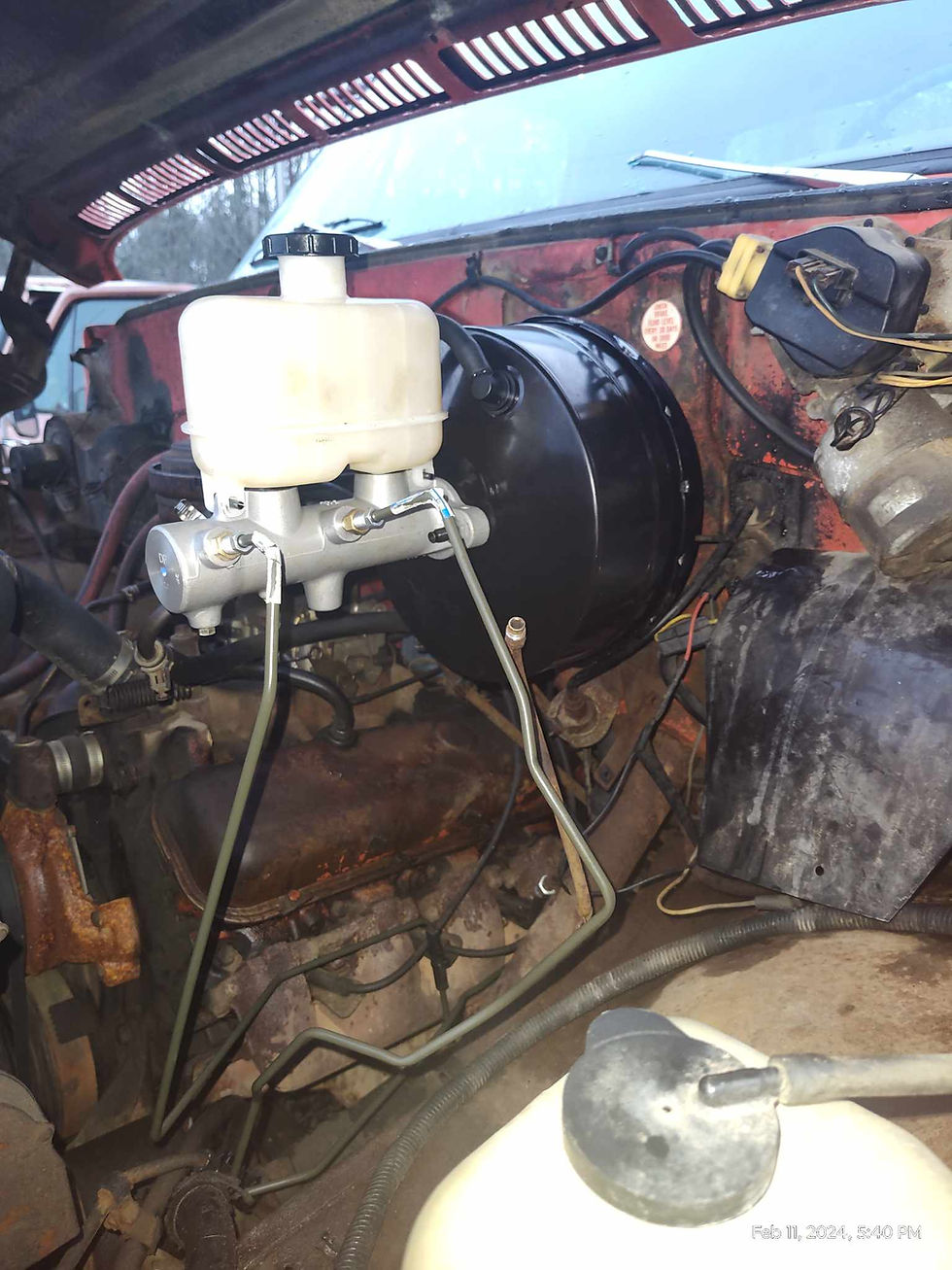 Thumbnail: 1968 &Other Chevy C60 GMC 6000 11" Dual Diaphragm Firewall Booster Master C60VB4